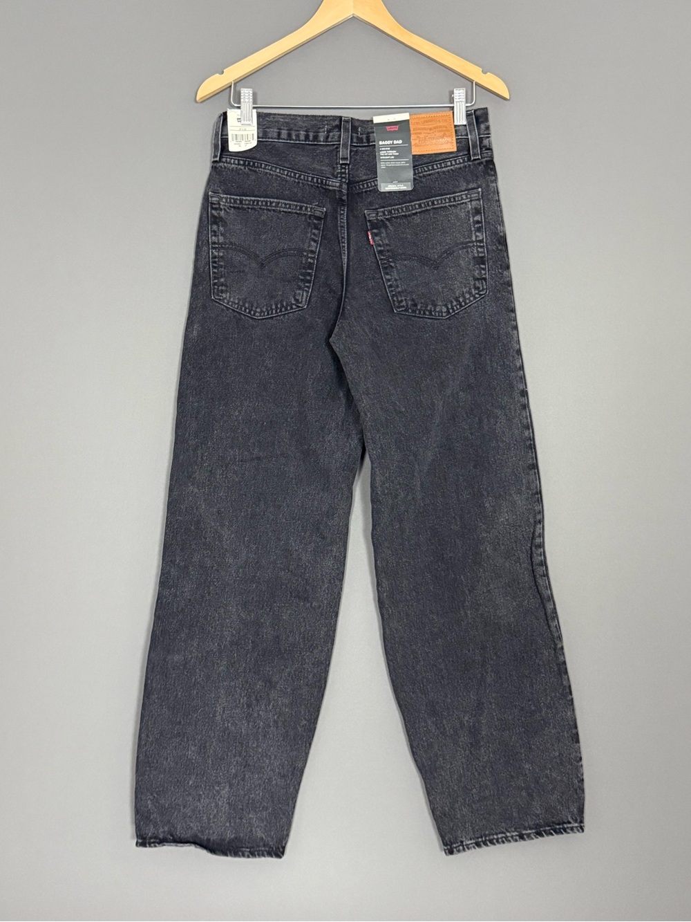 Levi's Women's Baggy Dad Jeans in Washed Black